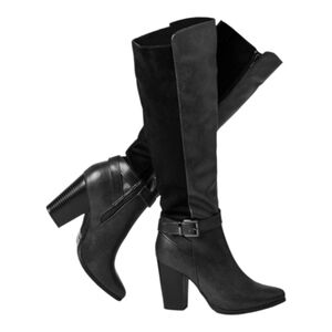 Women's Heeled Knee High Boots Zip Up